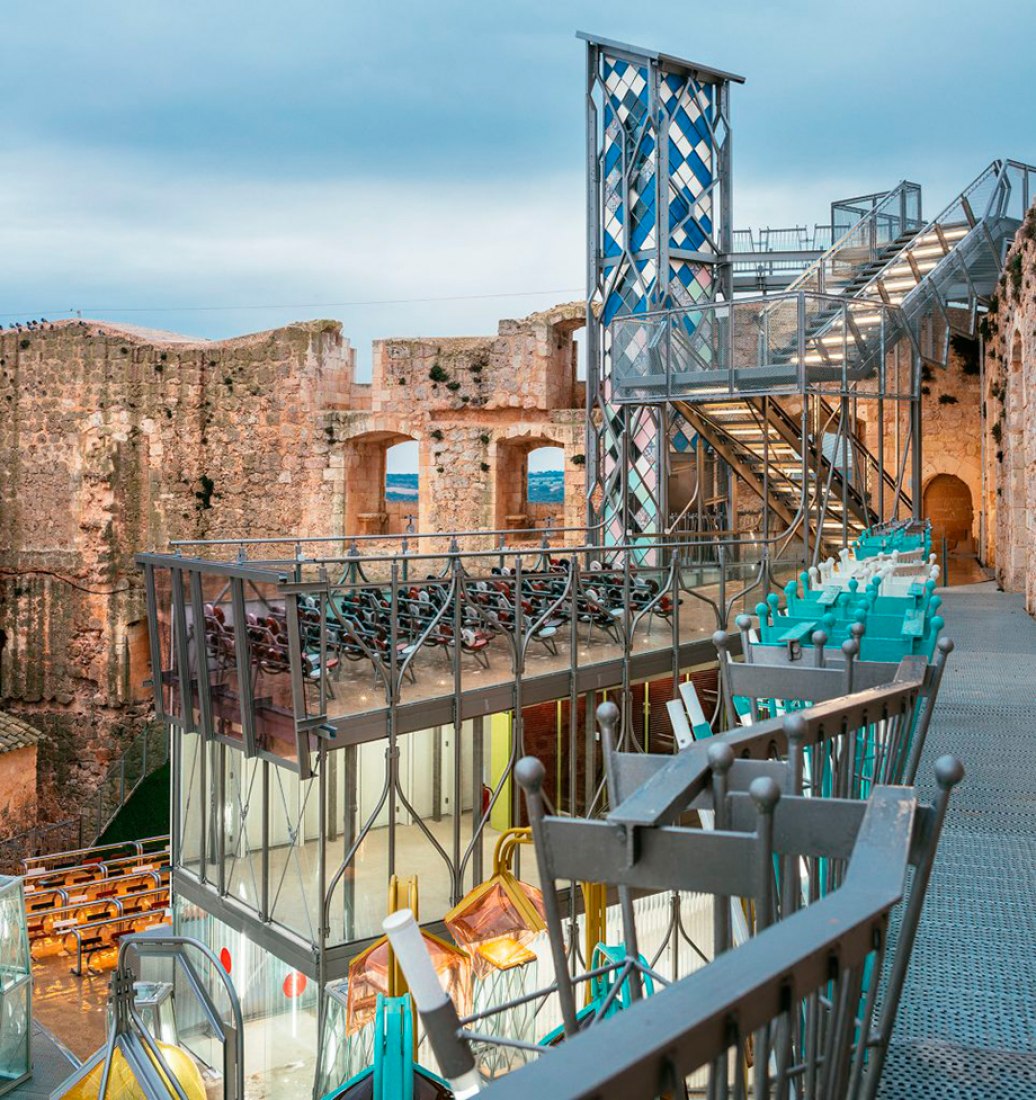 Inside view of the refurbishment of Castillo Garcimuñoz by Izaskun Chinchilla. Photograph © Miguel de Guzmán y Rocío Romero. Image courtesy of Imagen Subliminal.