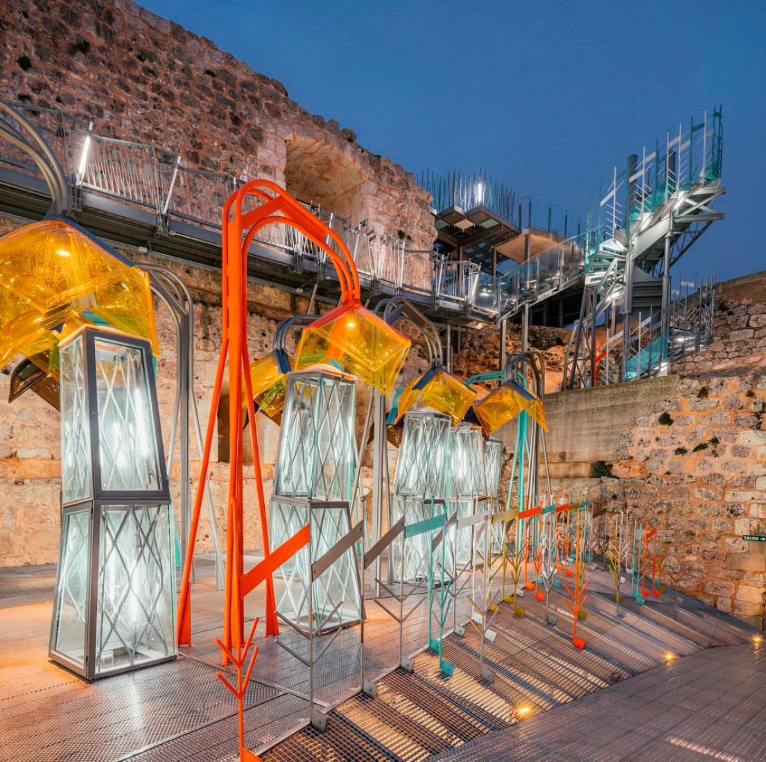 Inside view of the refurbishment of Castillo Garcimuñoz by Izaskun Chinchilla. Photograph © Miguel de Guzmán y Rocío Romero. Image courtesy of Imagen Subliminal.