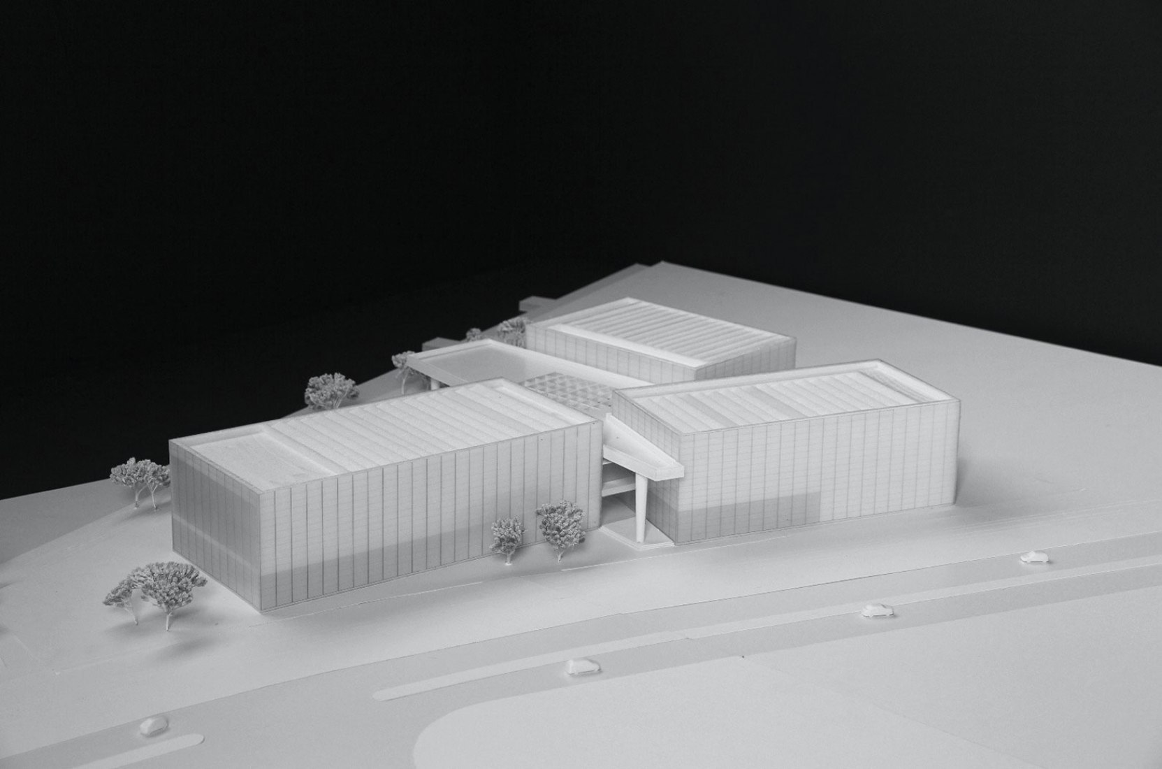 Maqueta. Nueva Galería del Centro Pompidou en el museo West Bund Art por David Chipperfield Architects.