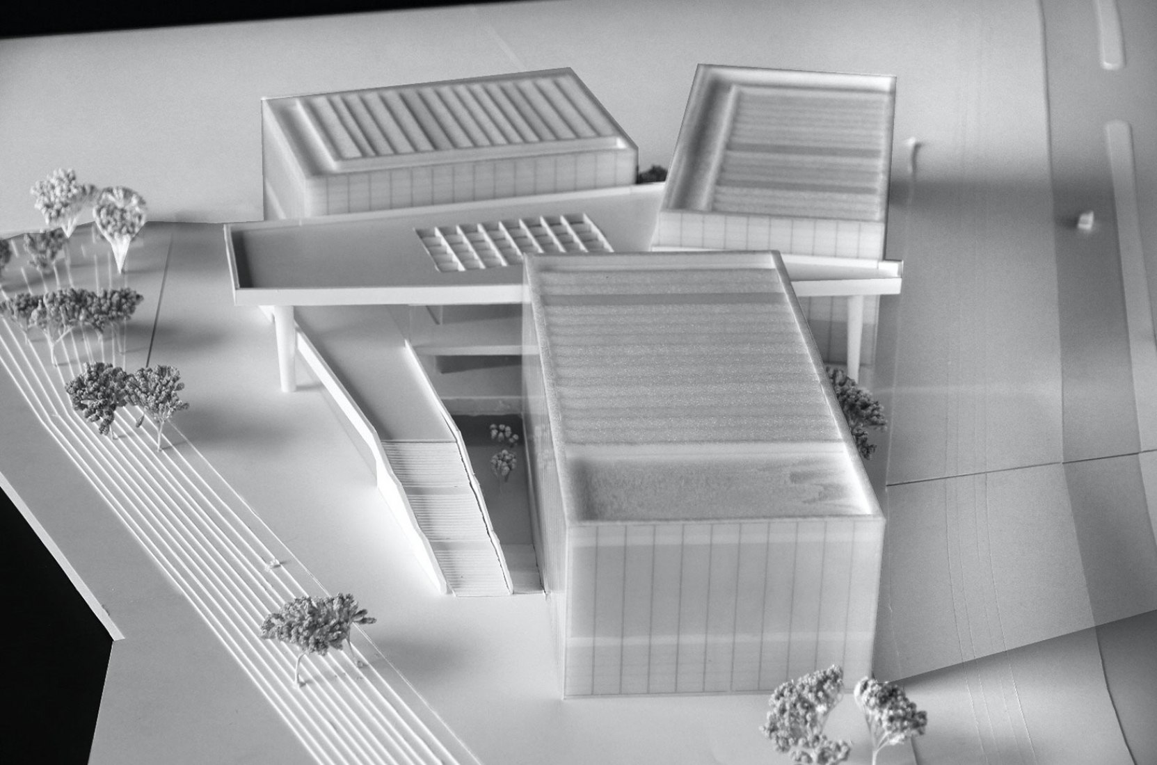 Maqueta. Nueva Galería del Centro Pompidou en el museo West Bund Art por David Chipperfield Architects.