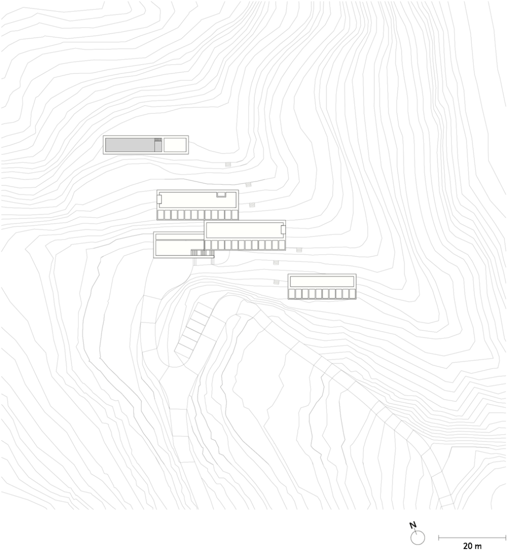 Planta baja de la Villa Eden por David Chipperfield.