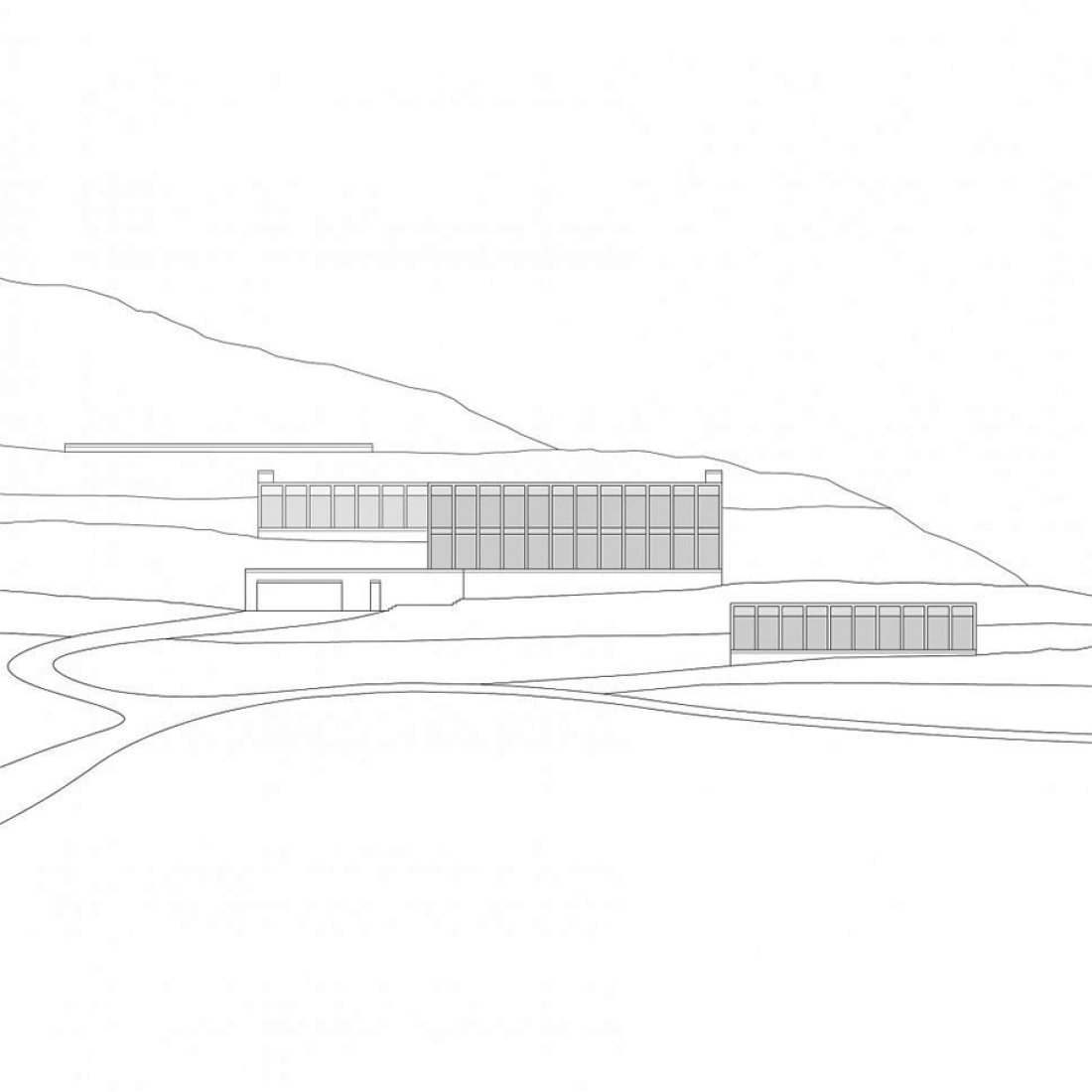 Alzado de la Villa Eden por David Chipperfield.