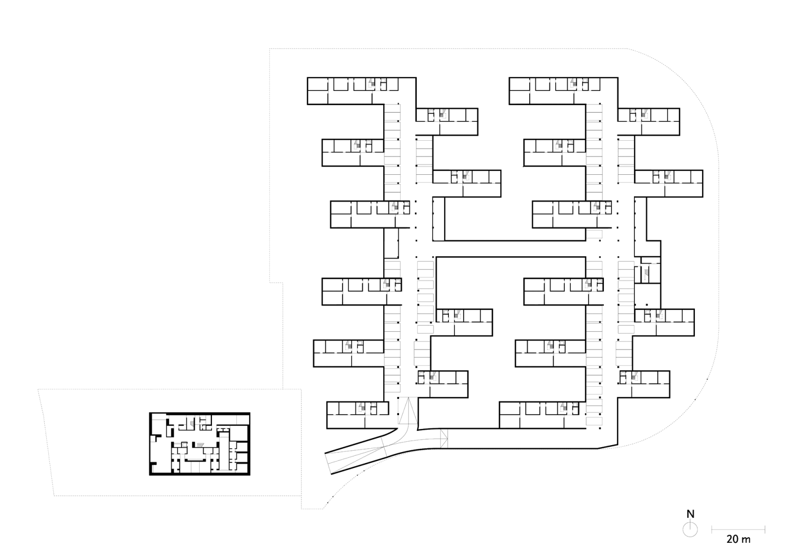 Estructura. Xixi Wetland Estate por David Chipperfield Architects.