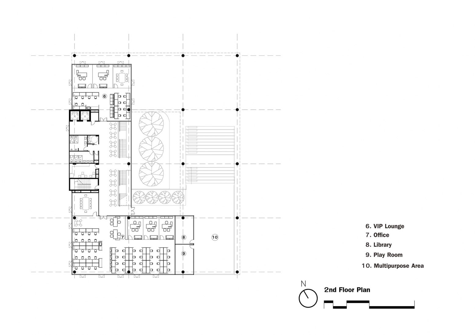 Planta segunda. Ligado a la cultura local. Choice Headquarters. Proyectado por Plan Associates Co.,Ltd.