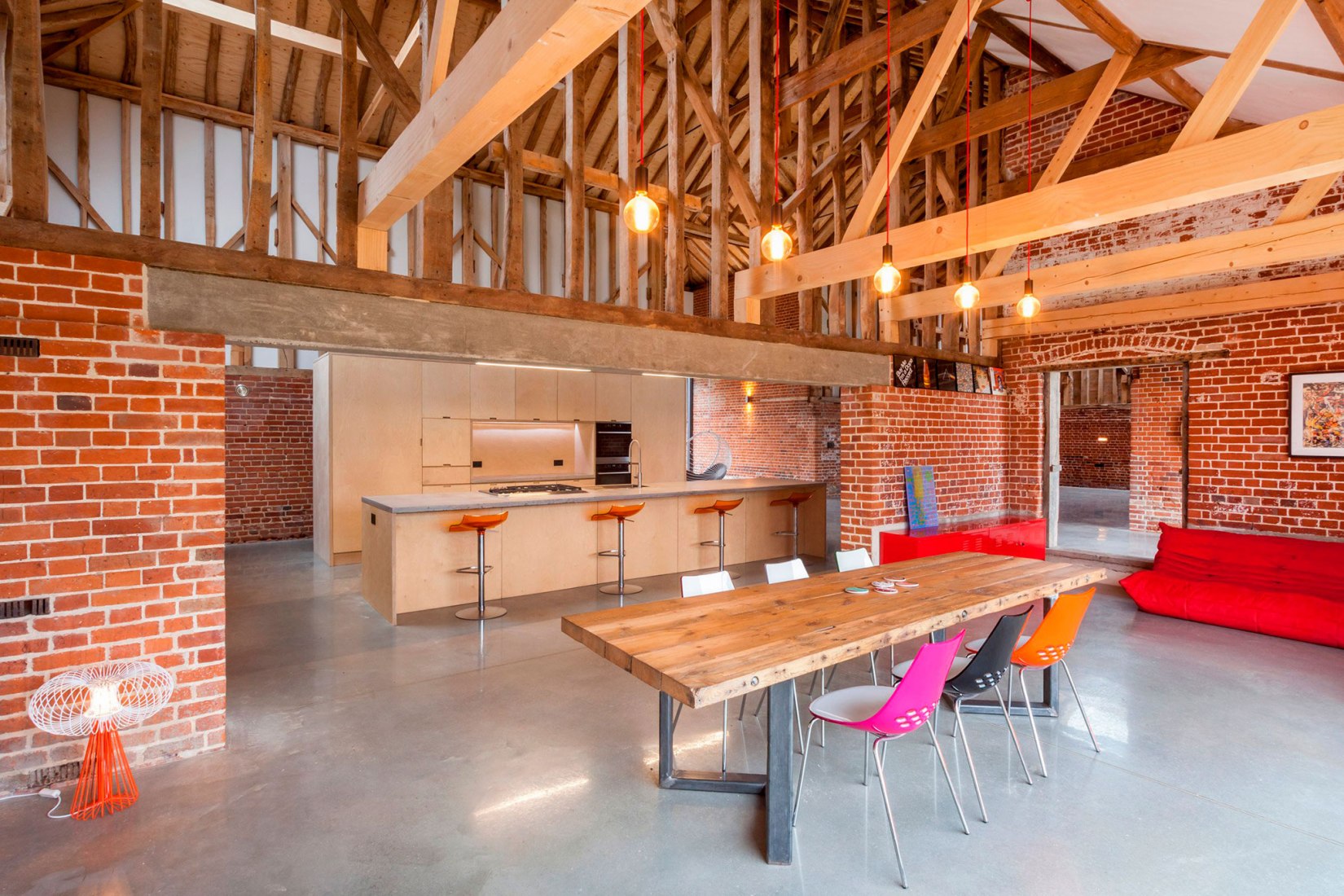 An old brick barn transforms into contemporary home by David Nossiter ...
