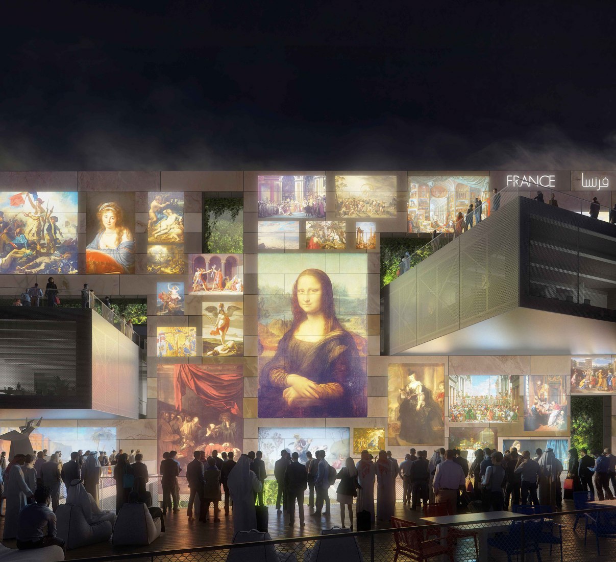 Visualización. Pabellón en Expo 2020 Dubai por Clément Blanchet Architecture en colaboración con Etienne Tricaud (AREP)