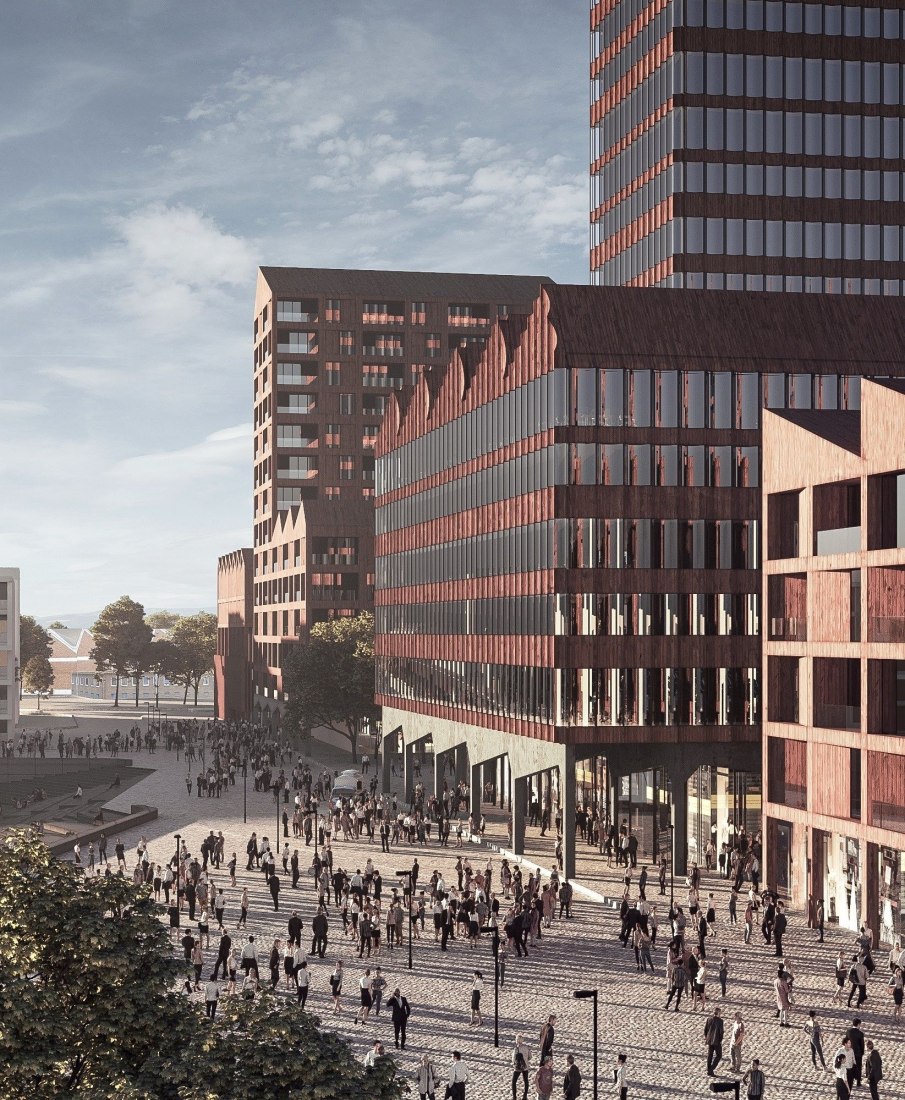 Europahafenkopf, new housing and office complex by COBE