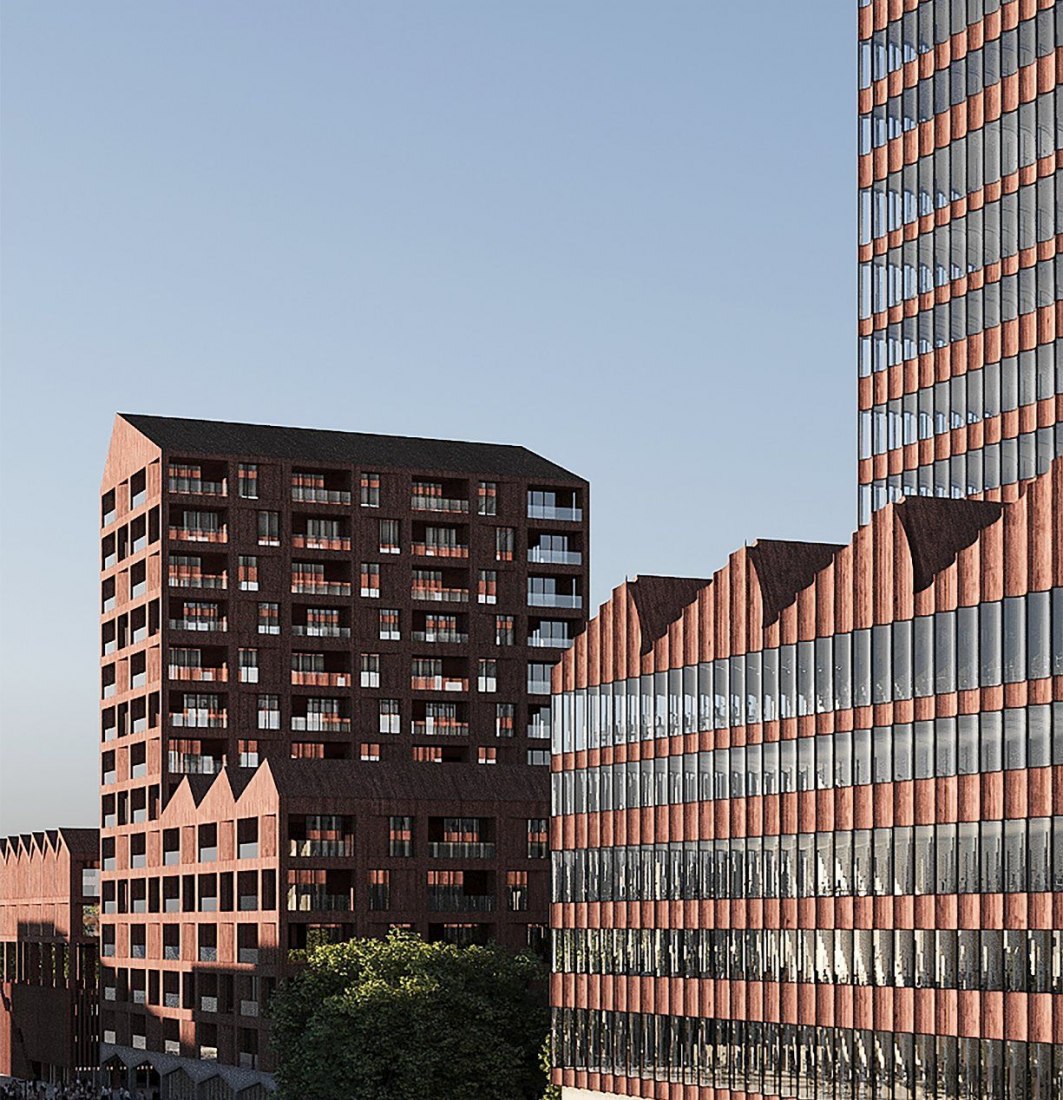 Europahafenkopf, new housing and office complex by COBE
