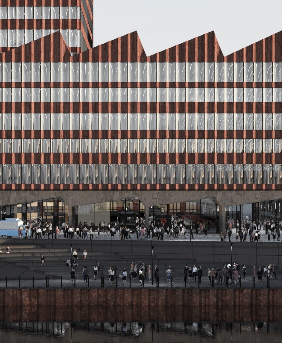 Europahafenkopf, new housing and office complex by COBE