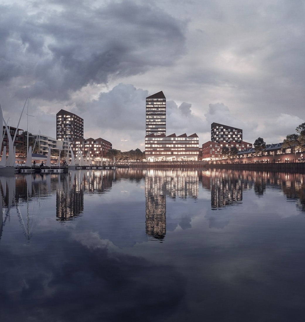 Europahafenkopf, new housing and office complex by COBE