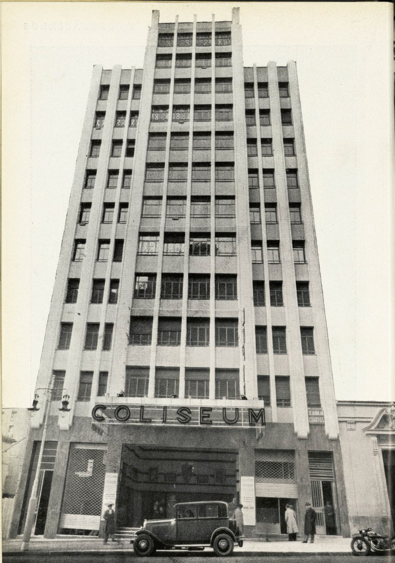 Façade to Gran Vía. Coliseum Building: Monographic article in Cortijos y Rascacielos magazine, number 11, Winter 1931-1932, p. 14.
