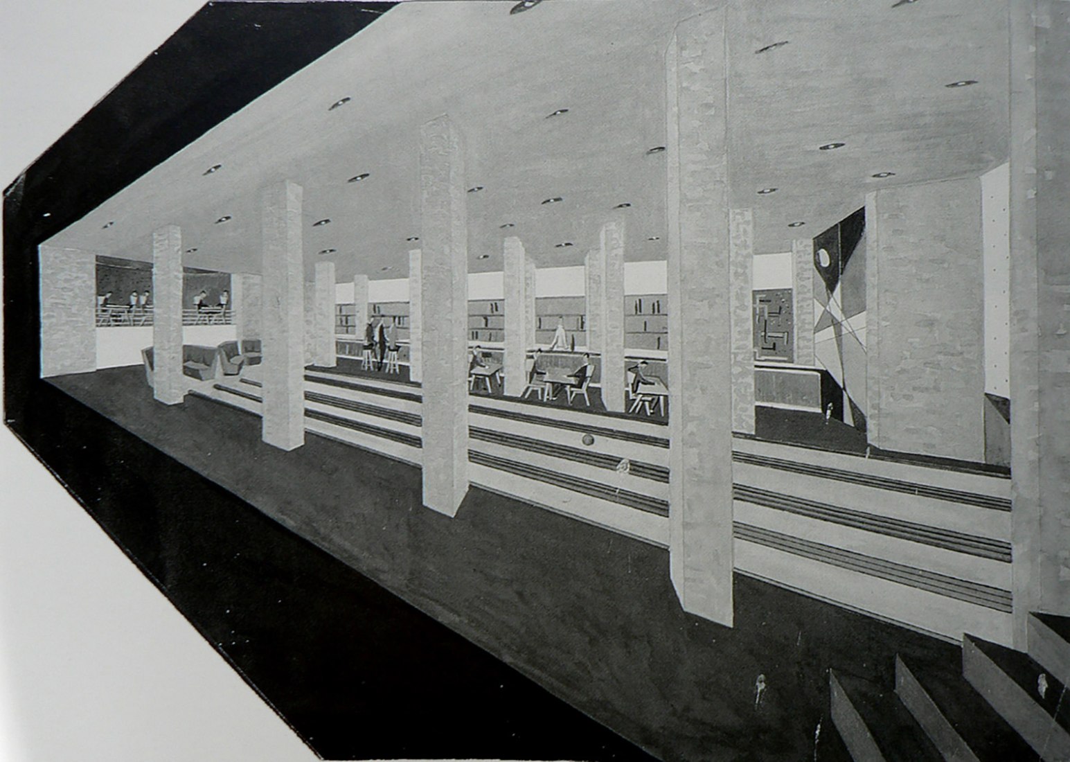 Visualziación del interior. El Coliseum: por Fernández-Shaw y Muguruza.