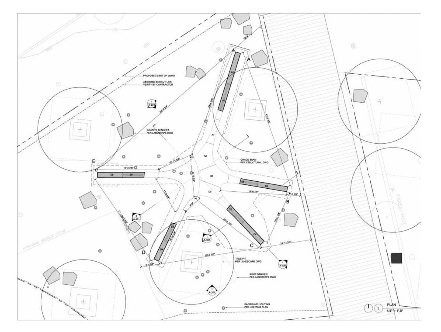 Site plan. MIT Sean Collier Memorial by Höweler+Yoon Architecture.