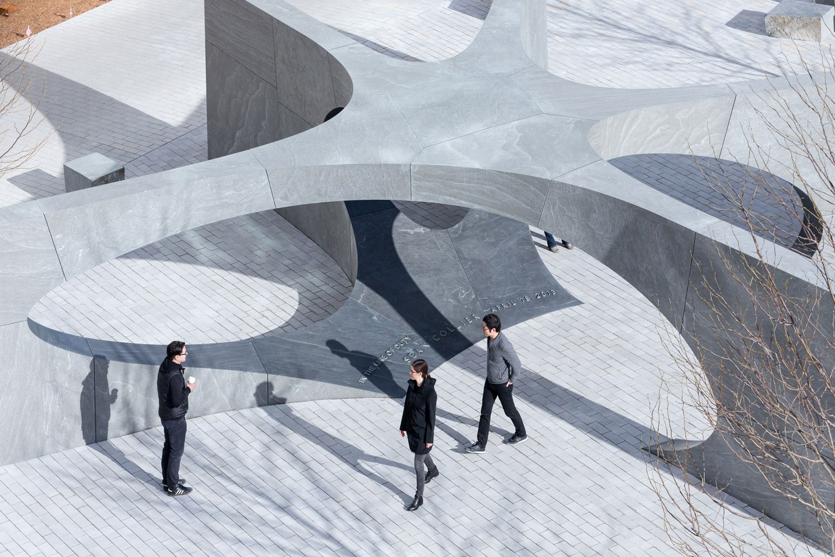 MIT Sean Collier Memorial by Höweler+Yoon Architecture. Photograph by Iwan Baan