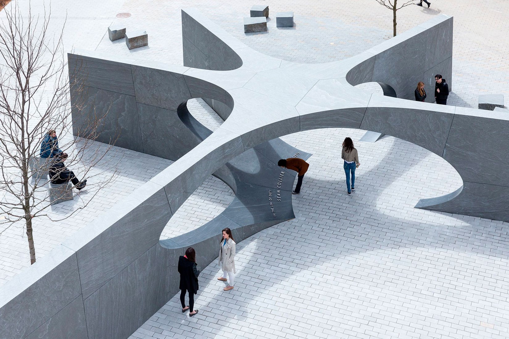 MIT Sean Collier Memorial by Höweler+Yoon Architecture. Photograph by Iwan Baan