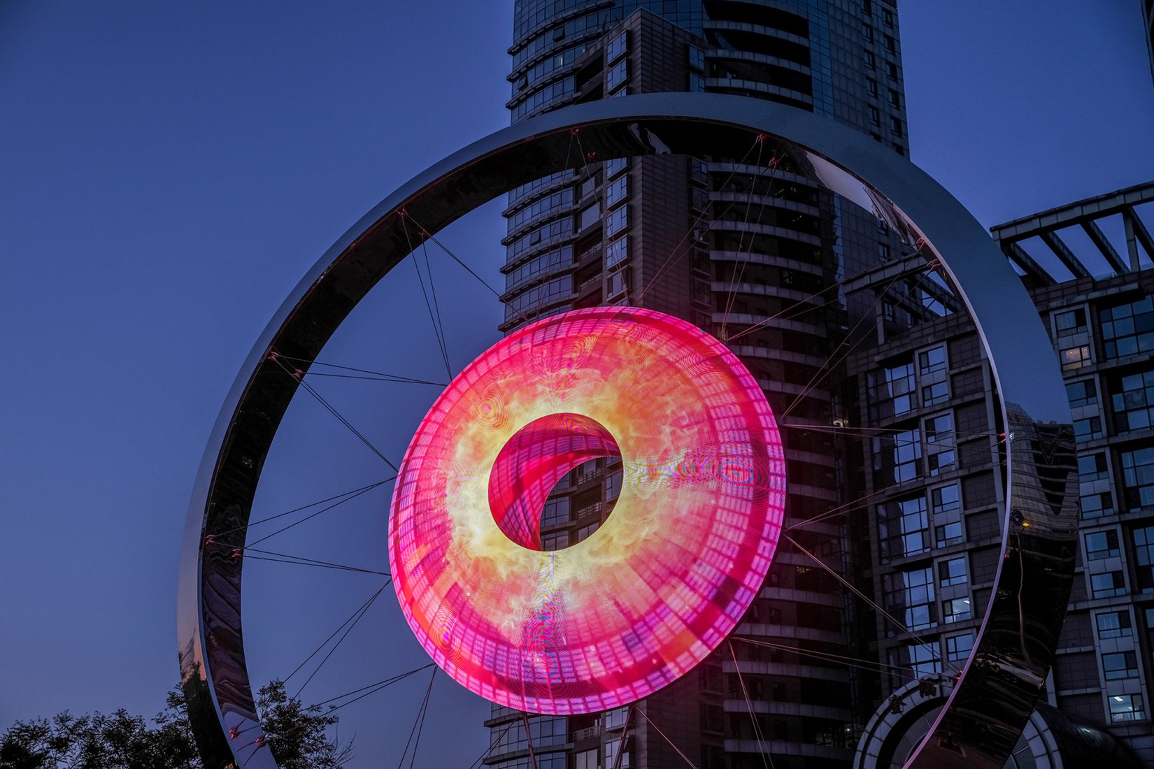 Colorful Wangjing por Hu Quanchun. Fotografia por Jin Weiqi.