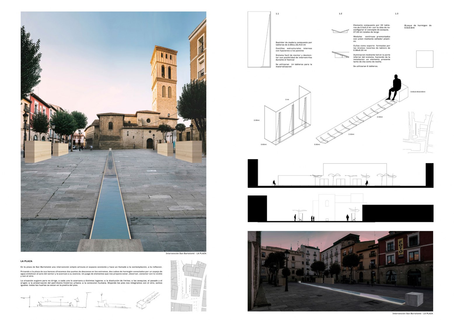 "La Plaza" by Lucas Seré Peltzer y Sebastián Andrés Podesta. Pavillion of the San Bartolomé' square. Courtesy of Concéntrico
