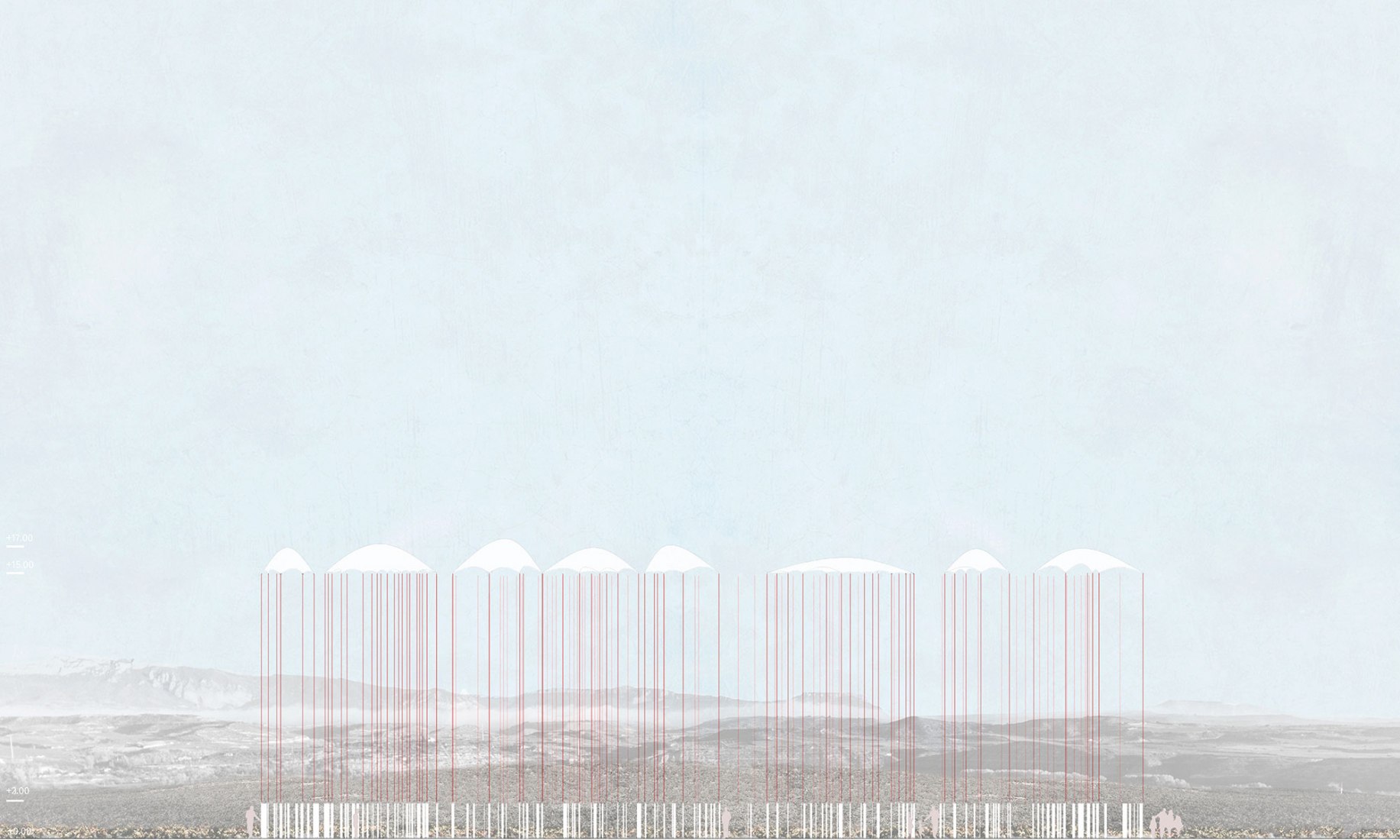 "Entrever" by Fernando Cruzado, Julia Díaz, Francisco Javier Fernández y Ane Villaverde. "Viña Lanciano de Bodegas" installation. Courtesy of Concéntrico