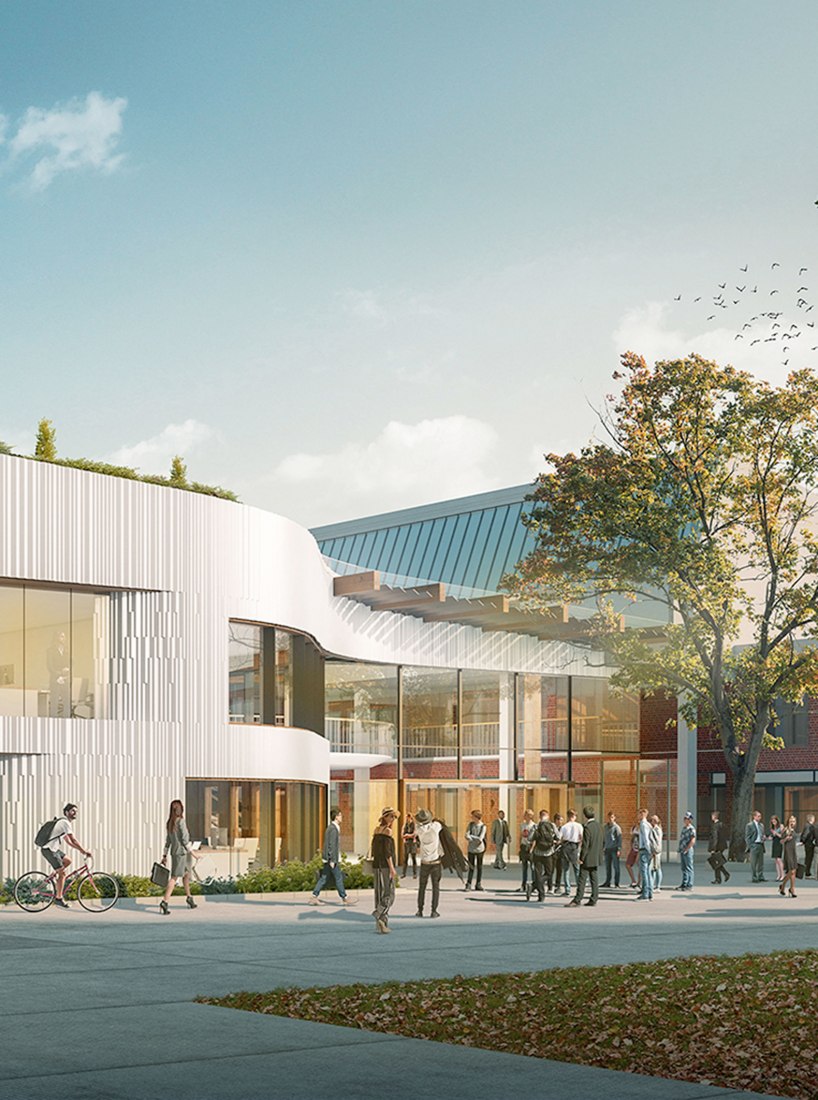 Rendering. Business School for the Creative Industries by UNStudio. Image by FlyingArchitecture / UNStudio