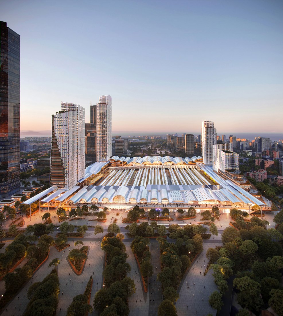 Visualization of the future Chamartín station and its surroundings by UNStudio, b720 Arquitectura and Esteyco. Image courtesy of ADIF (ADIF)