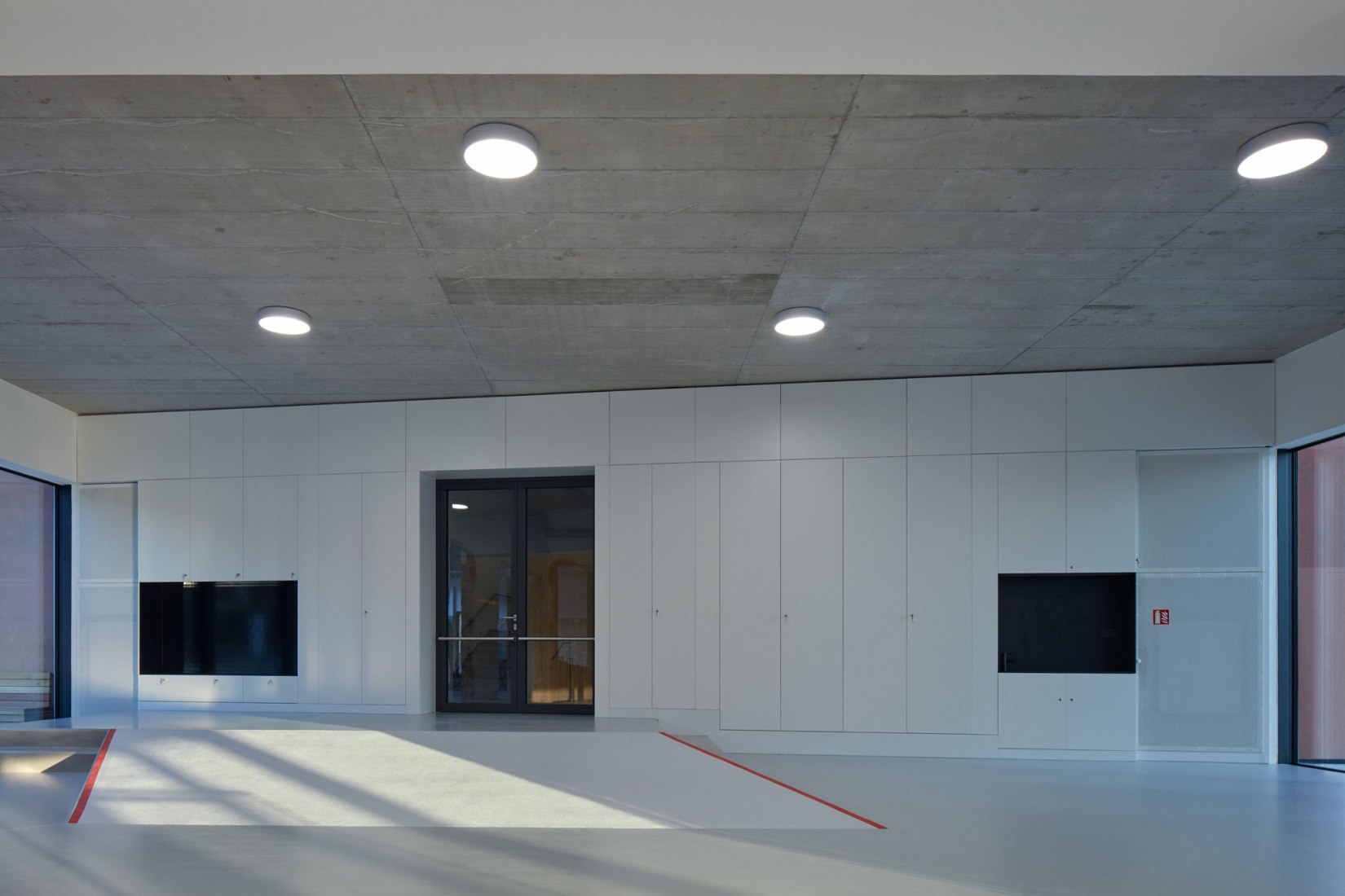 Nový Hrozenkov Primary School Sports Hall by Consequence forma architects. Photograph by BoysPlayNice.