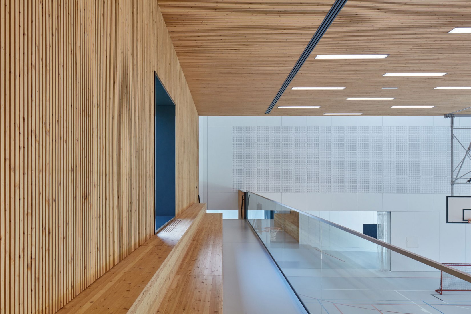 Nový Hrozenkov Primary School Sports Hall by Consequence forma architects. Photograph by BoysPlayNice.