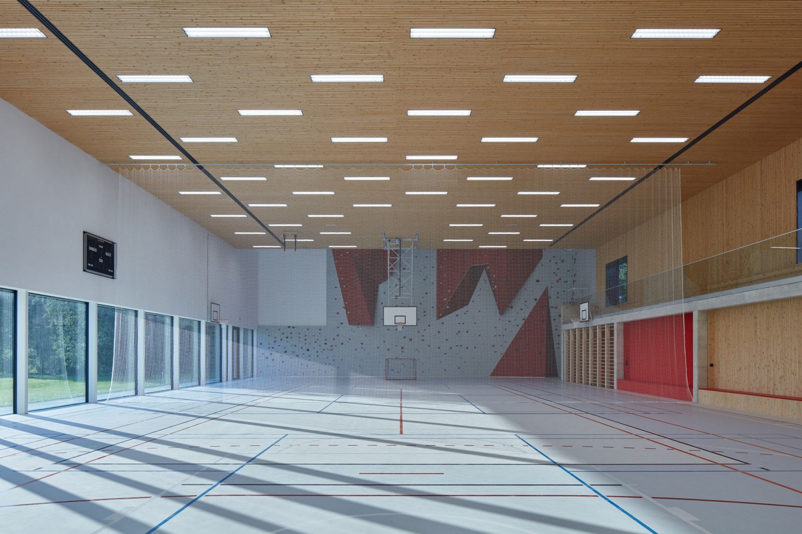 Nový Hrozenkov Primary School Sports Hall by Consequence forma architects. Photograph by BoysPlayNice.
