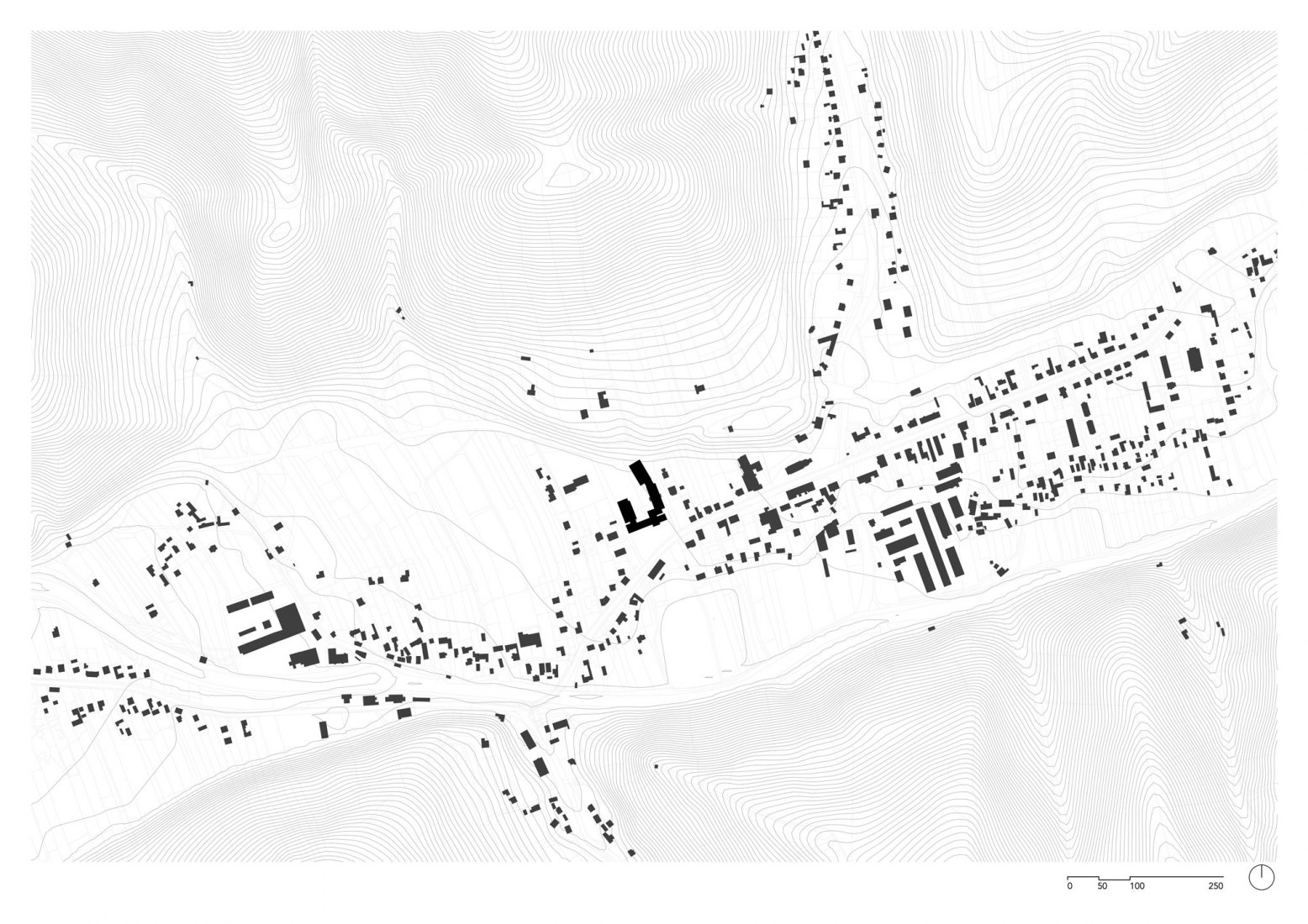 Site plan. Nový Hrozenkov Primary School Sports Hall by Consequence forma architects.
