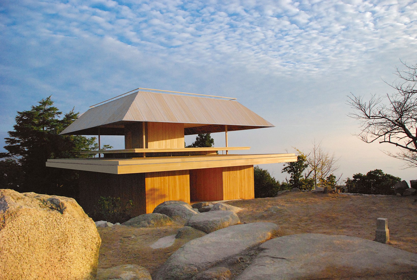 Hiroshi Sambuichi – Miyajima Misen Observatory, Miyajima, Hiroshima, Japan, 2013. Contemporary Japanese Architecture by Philip Jodidio. Photograph by © Sambuichi Architects.