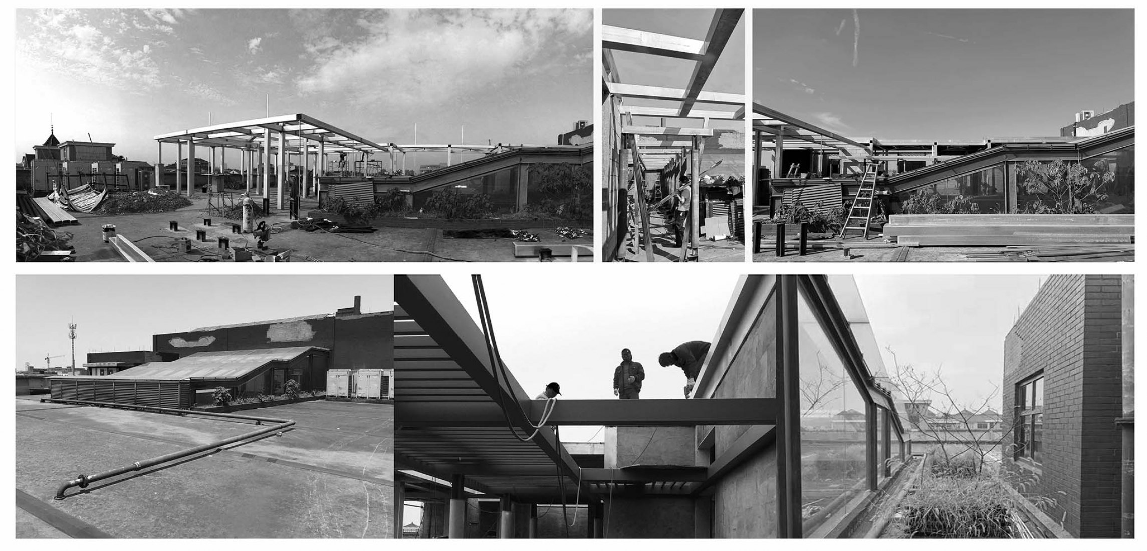 Building process. Courtyard Xiaoya by DA XIANG Design Studio.