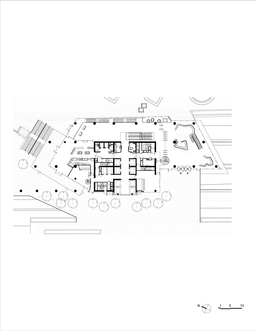Planta baja. Torre Trinity por Cro&Co Architecture