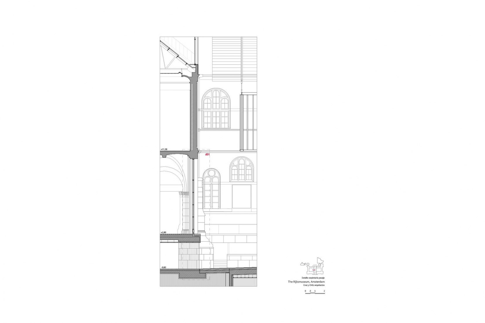 Detalle. El Rijksmuseum por Cruz y Ortiz Arquitectos.