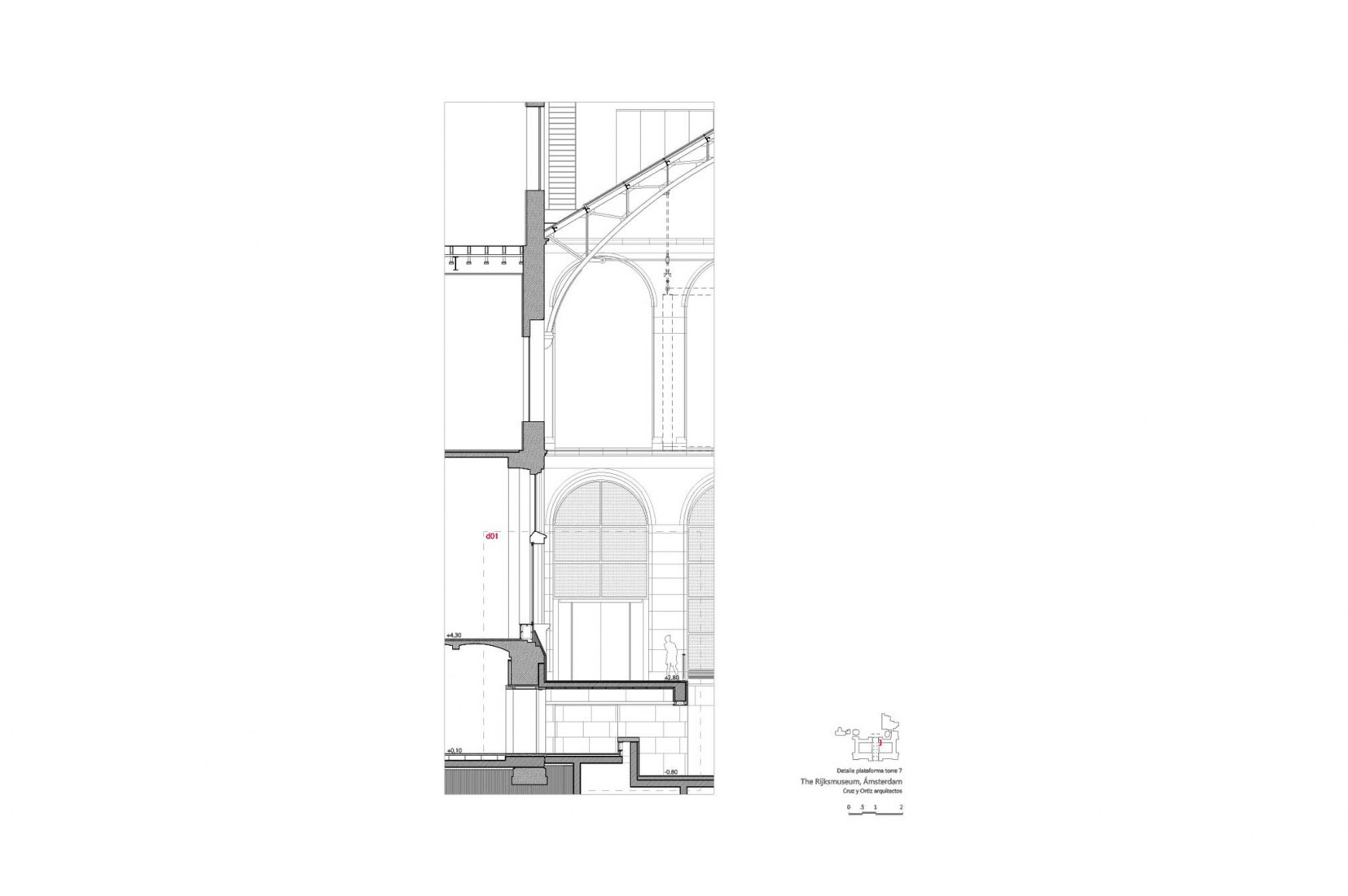 Detalle. El Rijksmuseum por Cruz y Ortiz Arquitectos.