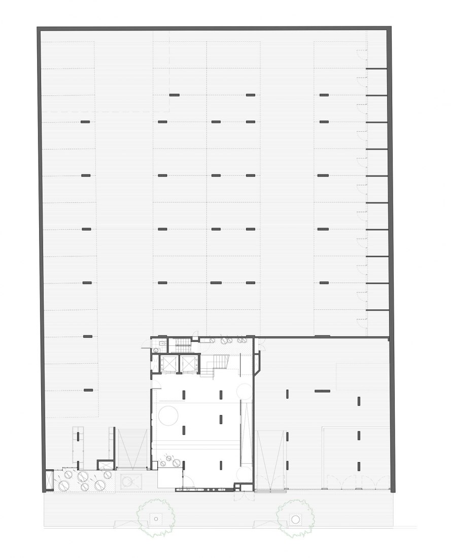 Basement plan. AER La Pampa Building by Cubero-Rubio arquitectos