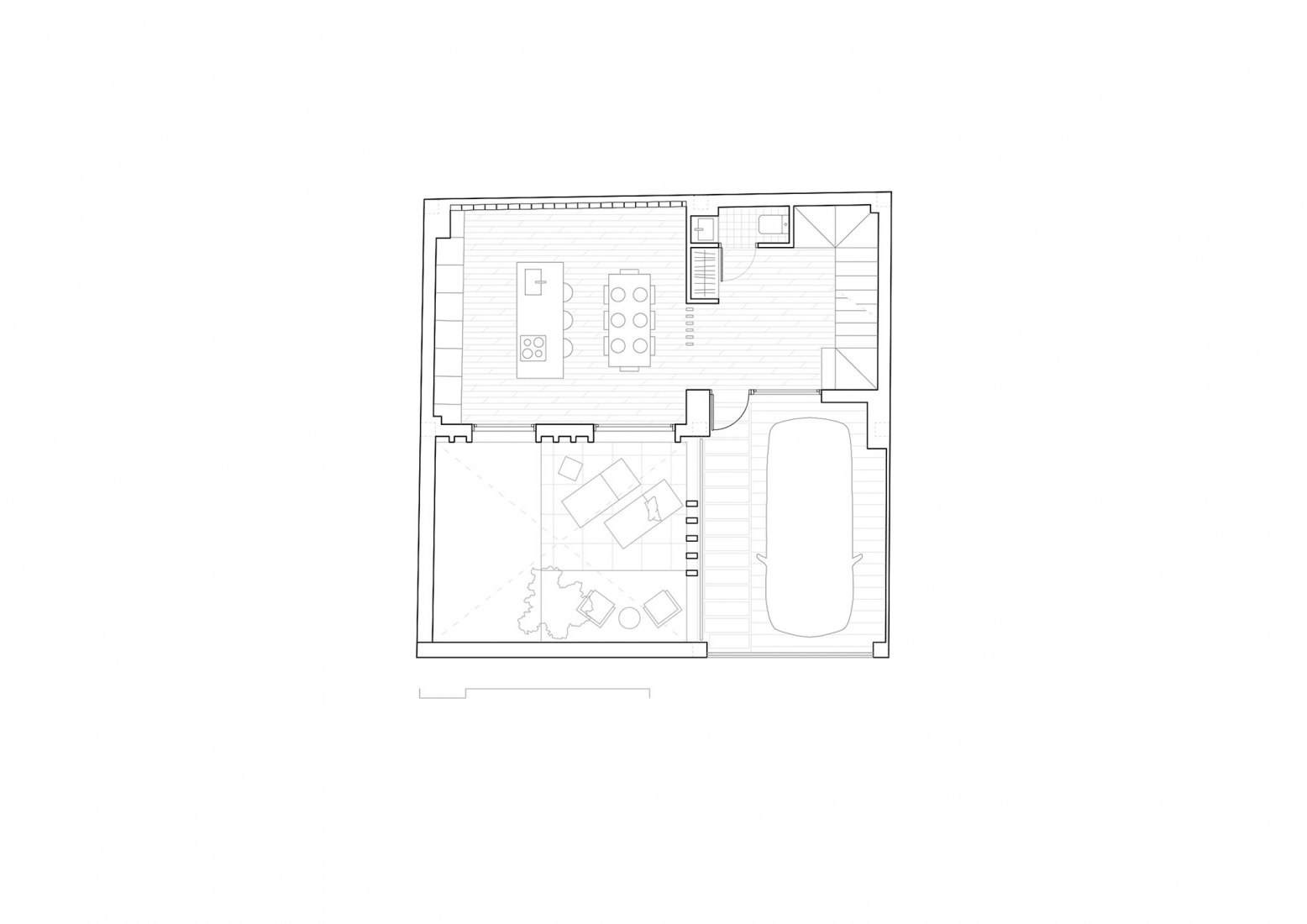 Ground floor. Mitmac House by DANA Arquitectos.