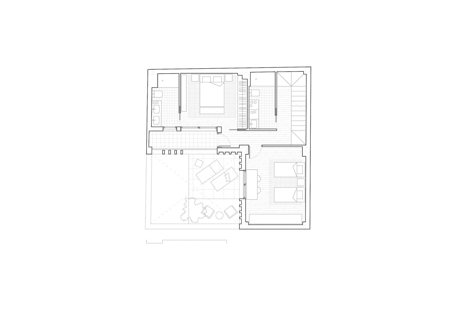 First floor. Mitmac House by DANA Arquitectos.