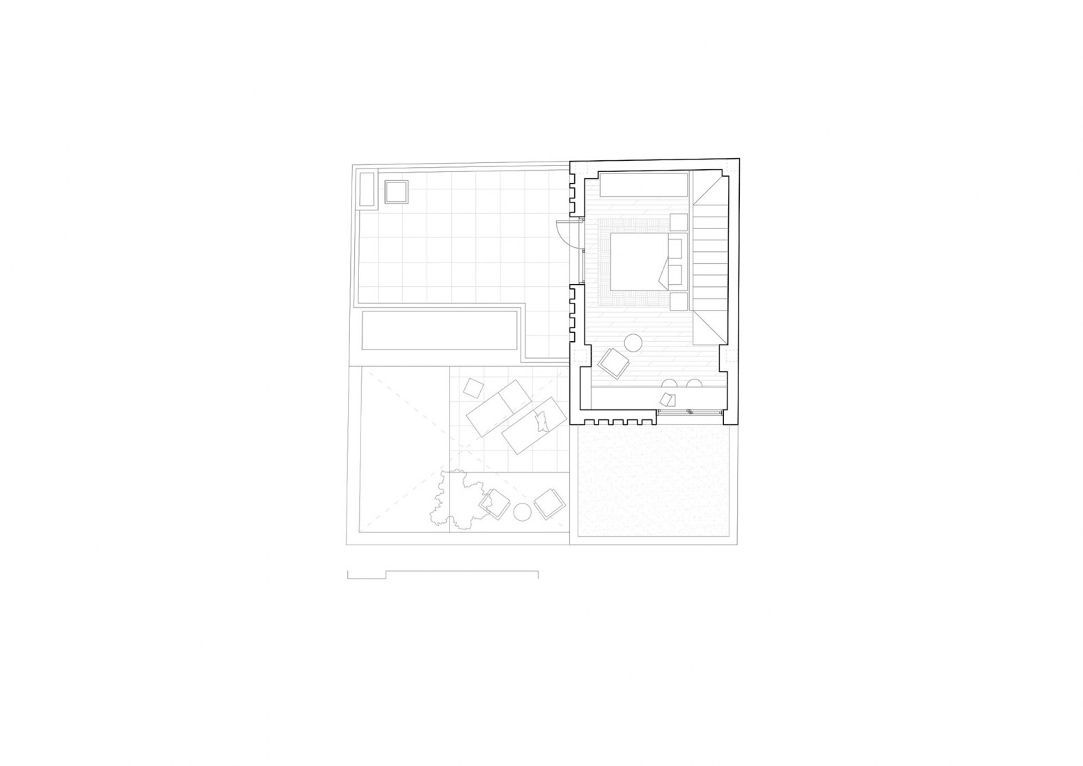 Second floor. Mitmac House by DANA Arquitectos.