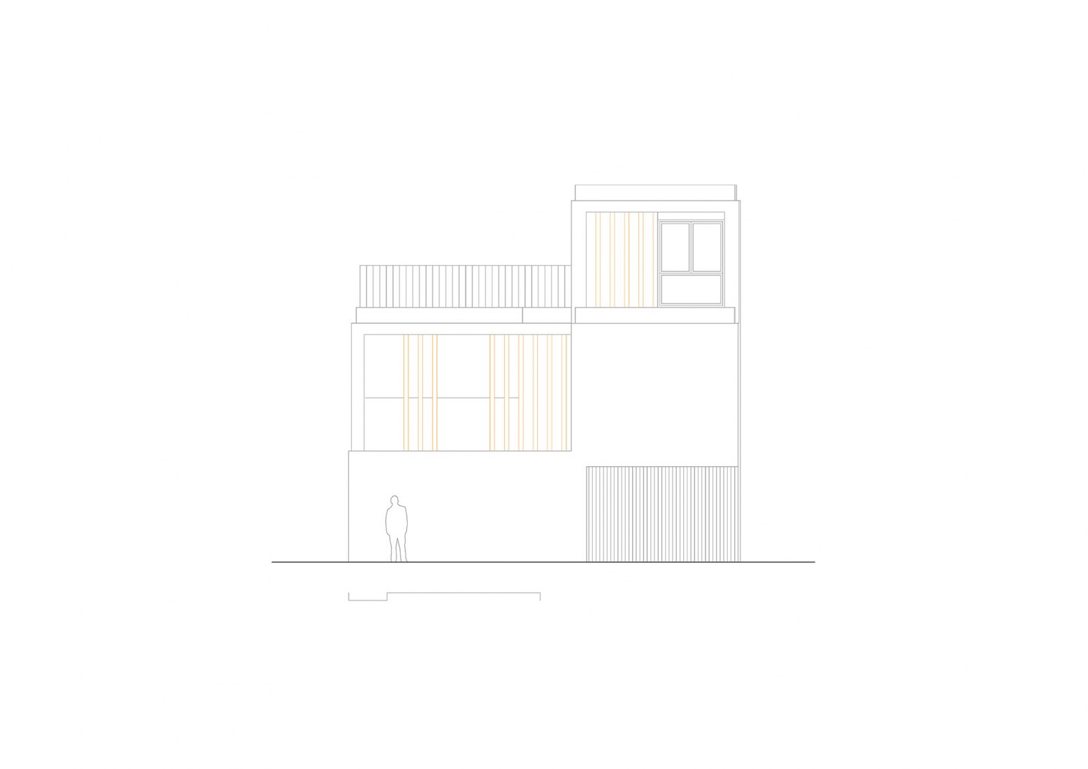 Elevation. Mitmac House by DANA Arquitectos.