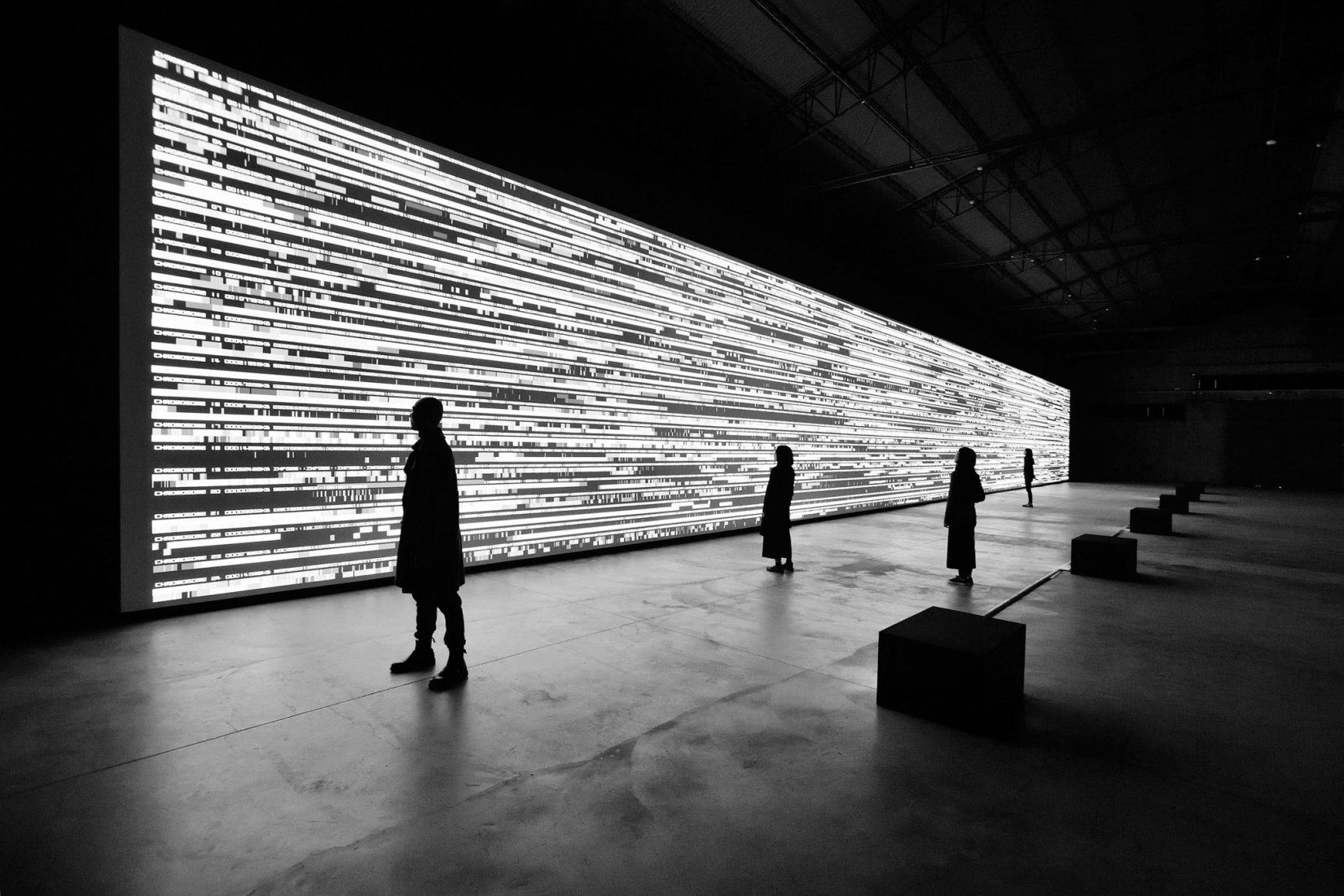 Data-verse 1, 2019, by Ryoji Ikeda. Courtesy of La Biennale di Venezia.