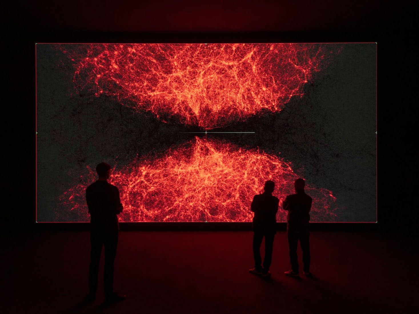 Data-verse 1, 2019, por Ryoji Ikeda. Cortesía de La Biennale di Venezia.