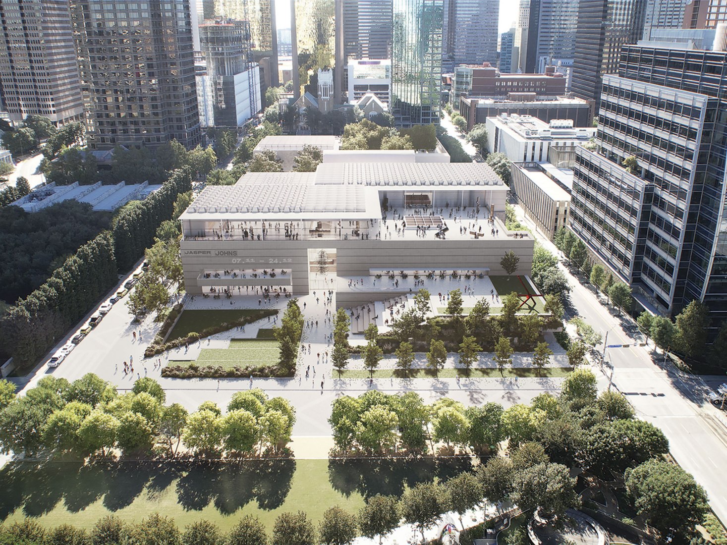 Aerial View. Rendering by David Chipperfield Architects.