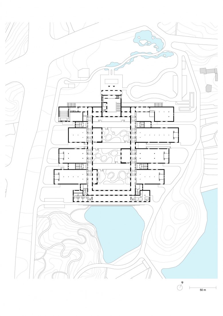 Virtual overlapping floor plan. Zhejiang Museum of Natural History by David Chipperfield Architects.