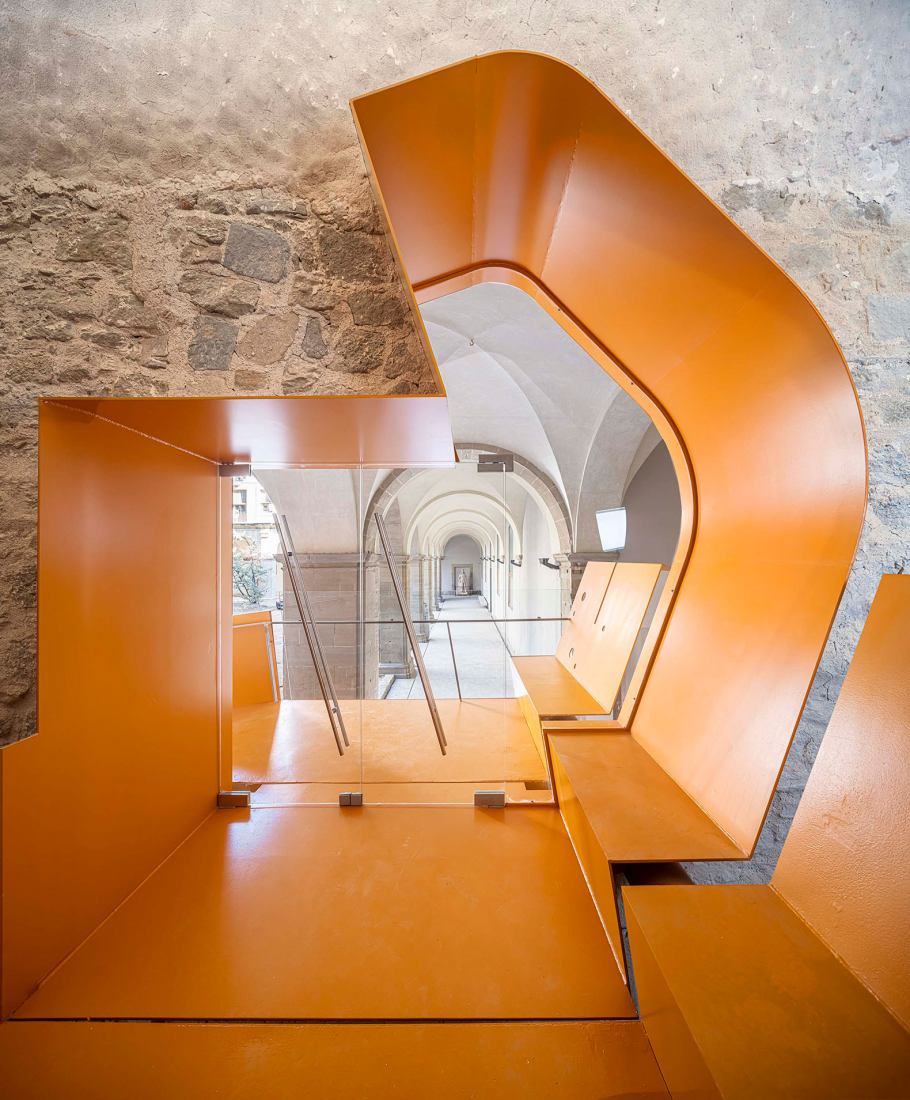 Nueva fachada de entrada al Museo Barroco de Cataluña por David Closes. Fotografía por Adrià Goula.