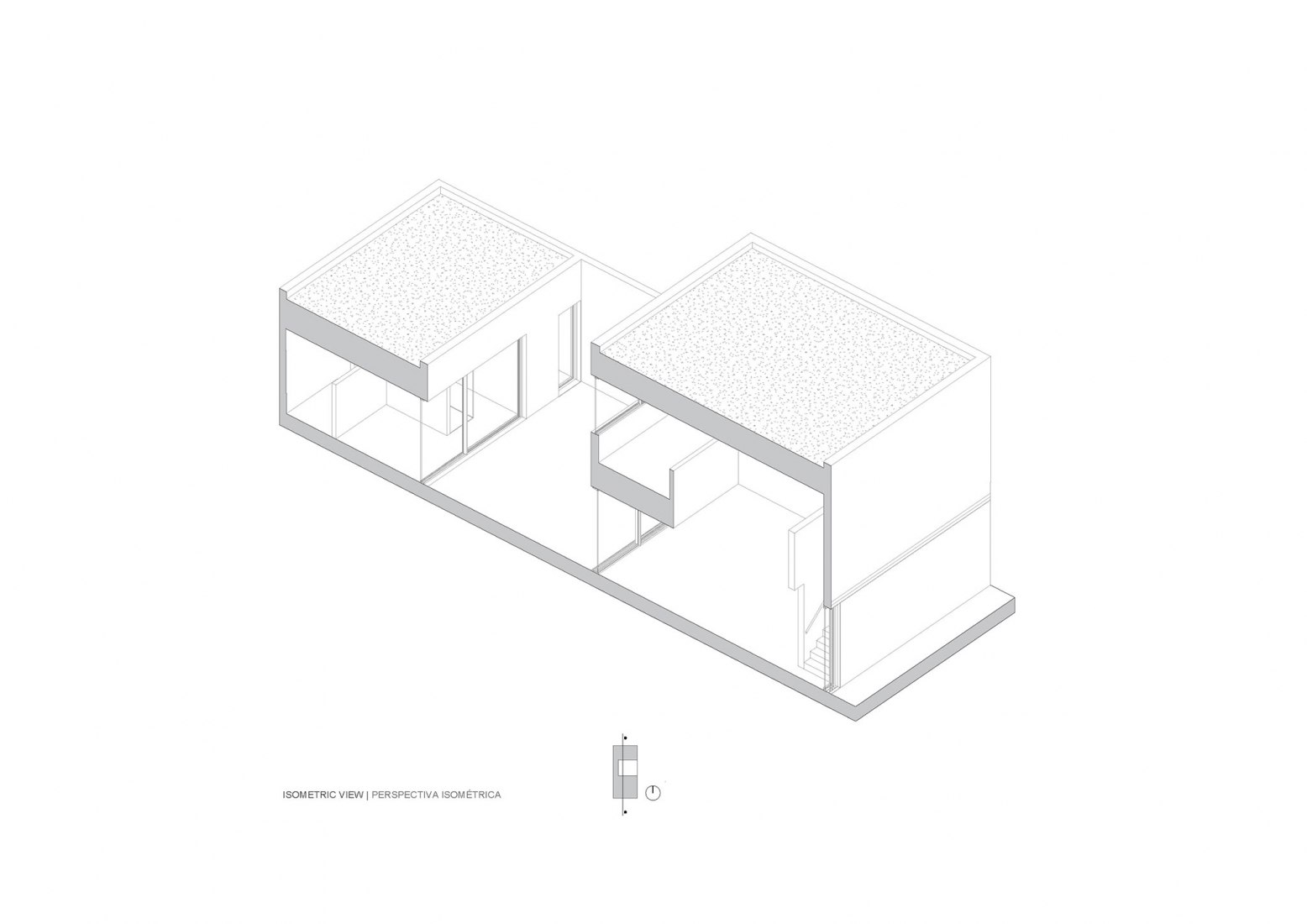 Isometric perspective 2. Chip and chop house by David Ruiz Molina.