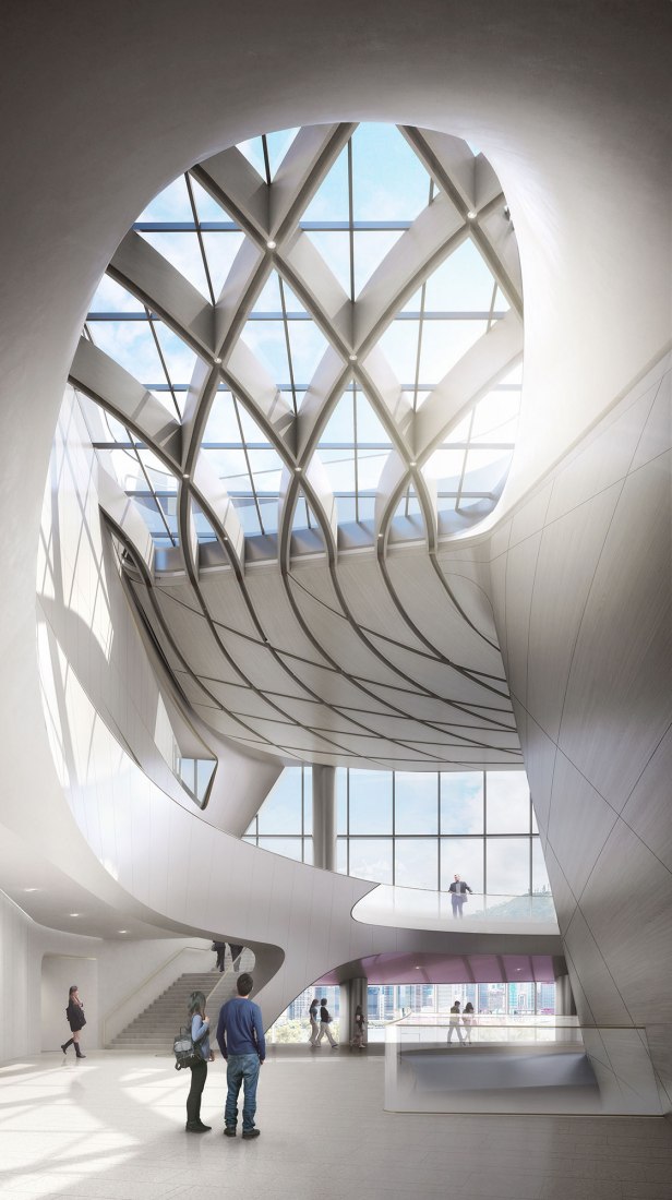Medium Theatre entrance, corridor. Lyric Theatre Complex by UNStudio. Image by DBOX / UNStudio