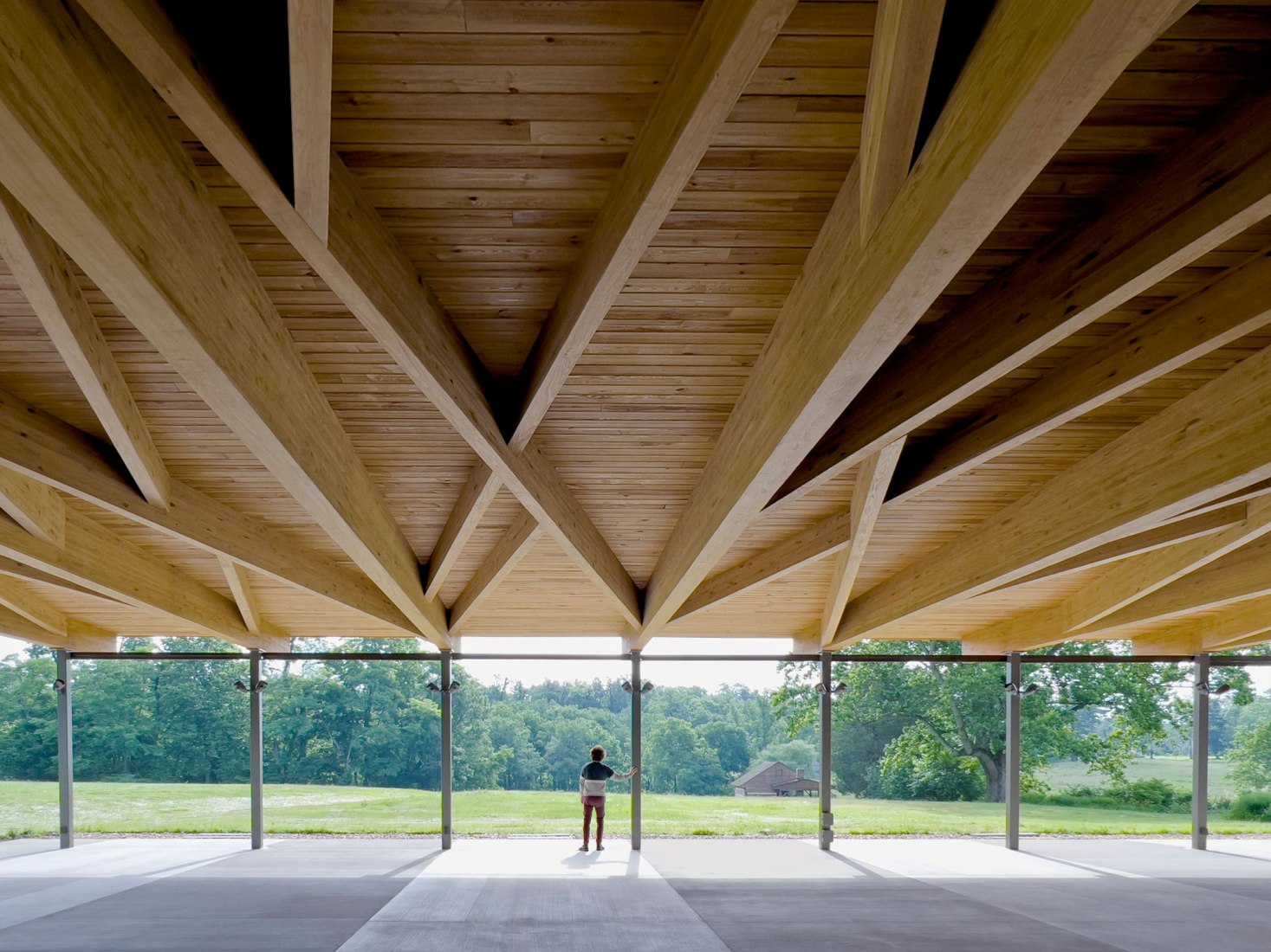 Locust Grove Event Pavilion by de Leon & Primmer Architecture Workshop. Image courtesy de Leon & Primmer Architecture Workshop.
