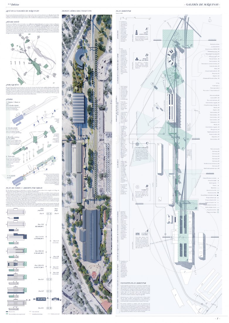 Primer accésit, lema: Galería de máquinas, por AGI Architects Spain y CSD3 Arquitectos
