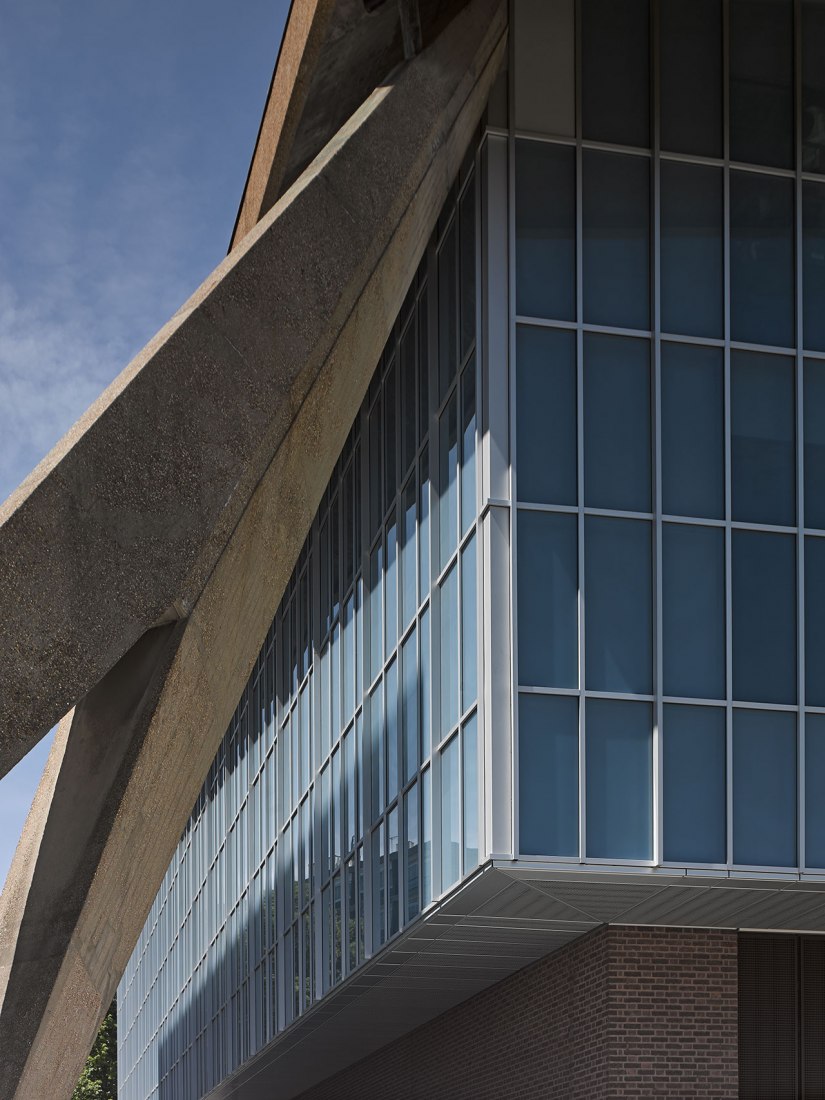 Exterior. The Design Museum by OMA and Allies & Morrison. Photograph © Luke Hayes.