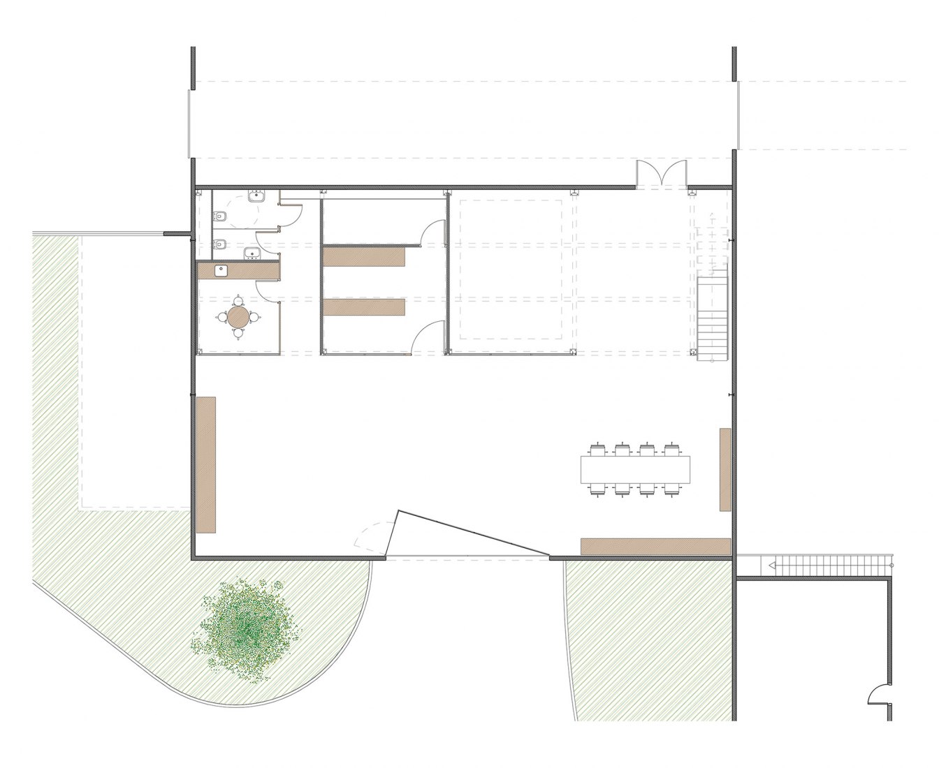 Planta baja. Nuevo Centro de diseño Figueras, © Miriam CastellS