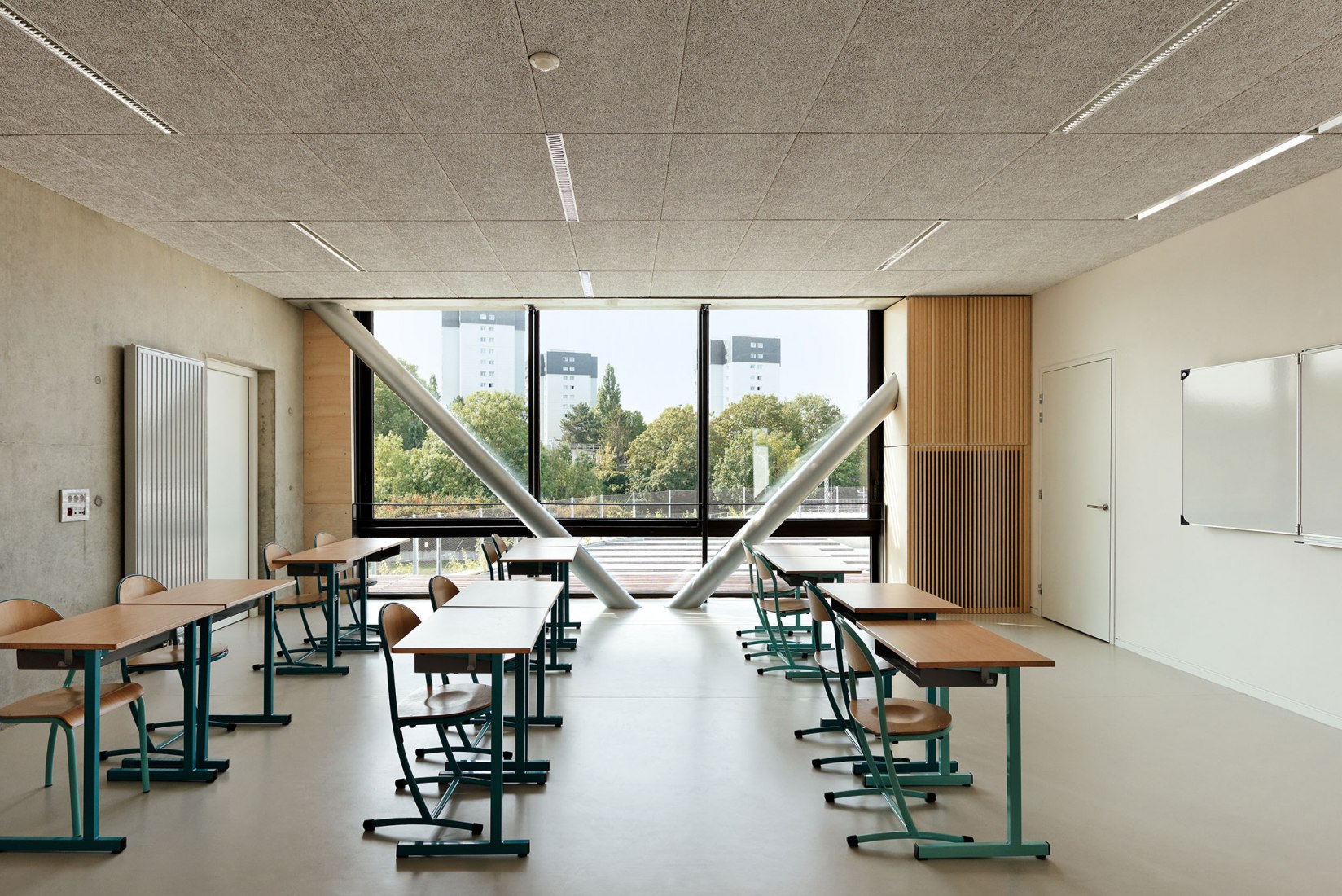 Centro Escolar y de Actividades en Antony por Dietmar Feichtinger Architectes. Fotografía por David Boureau